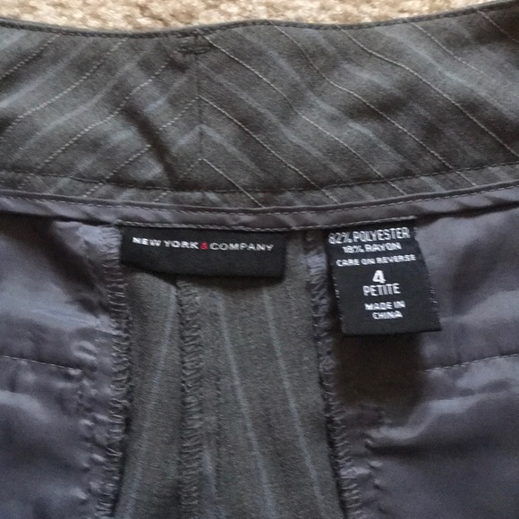 Gray Stripe Dress Pants - Picture 4 of 5